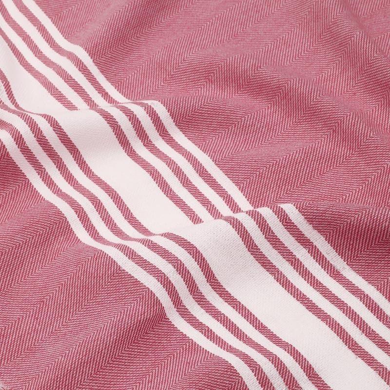 Buy Striped Bliss Bath Towel - Coral Bath Towels from Vaaree