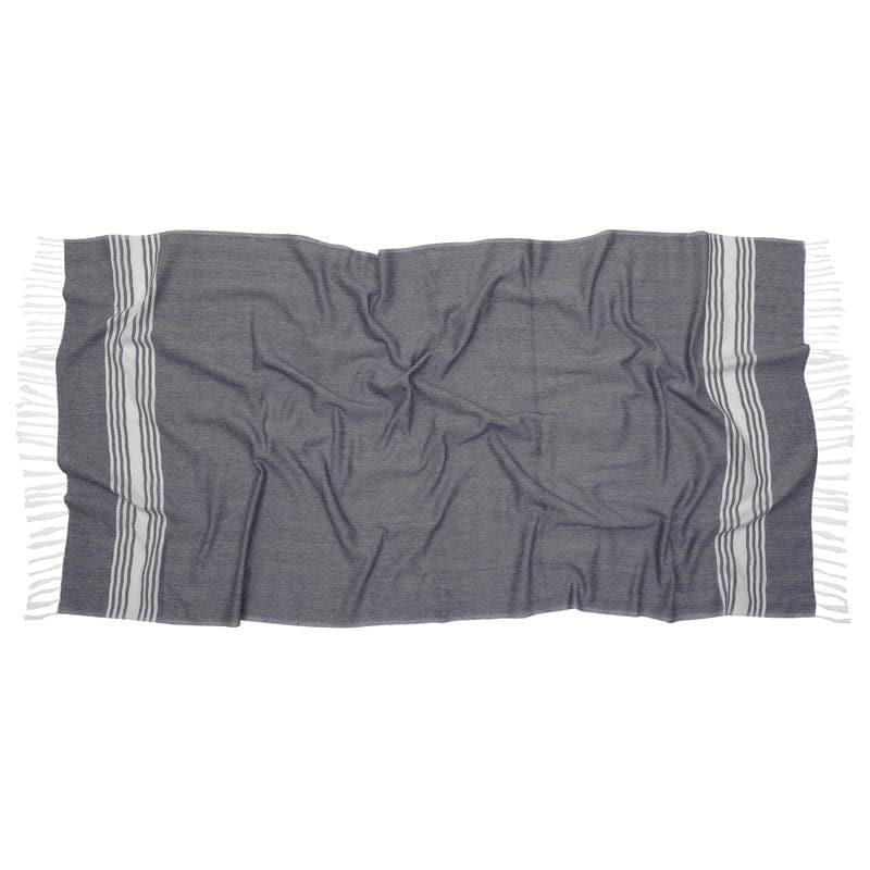 Buy Striped Bliss Bath Towel - Grey Bath Towels from Vaaree