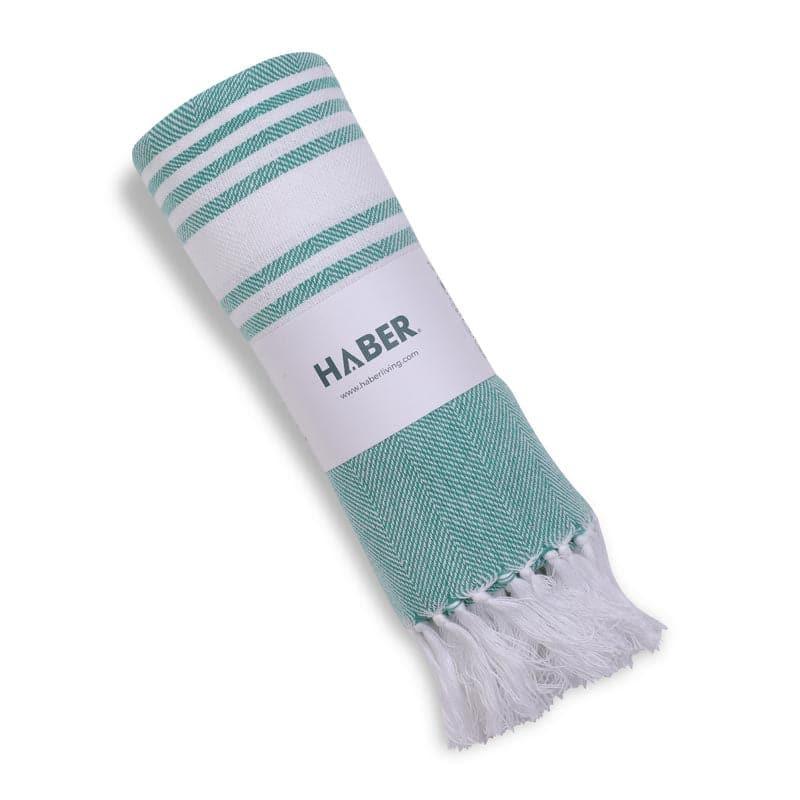 Buy Striped Bliss Bath Towel - Mint Bath Towels from Vaaree