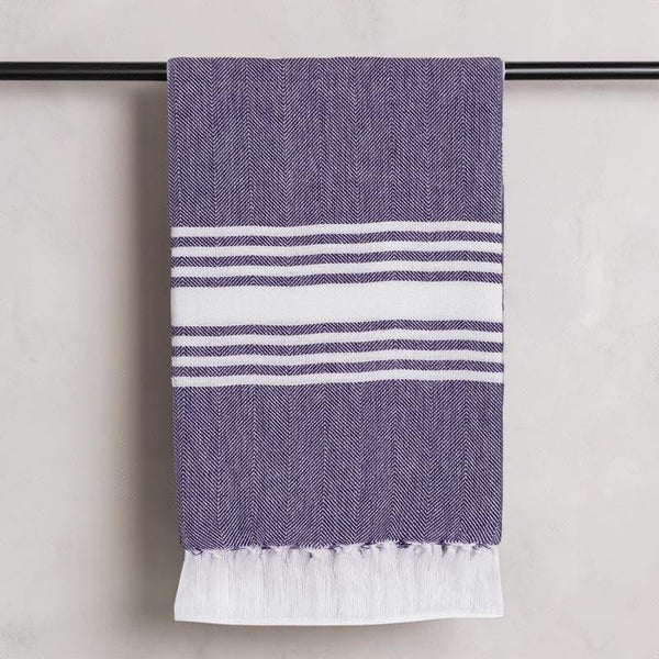 Buy Striped Bliss Bath Towel - Purple Bath Towels from Vaaree