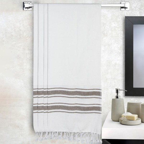 Buy Striped Fresh Breeze Bath Towel - Set Of Four Bath Towels from Vaaree