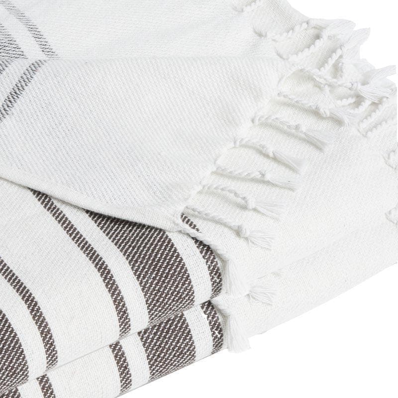 Buy Striped Fresh Breeze Bath Towel - Set Of Two Bath Towels from Vaaree