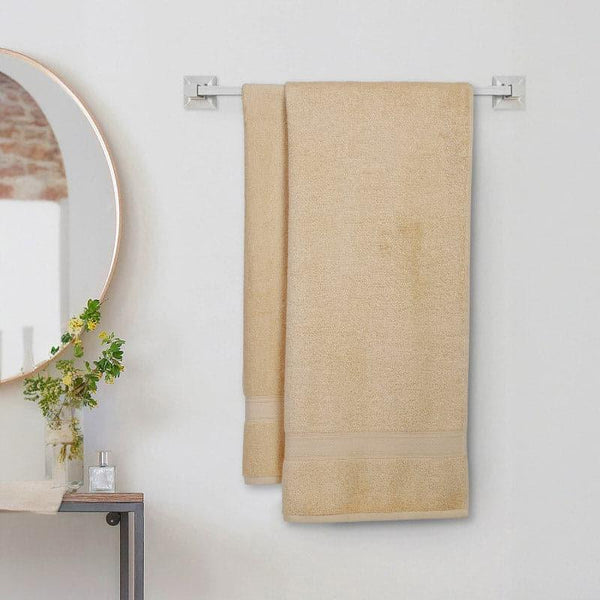 Buy Bath Towels - Zelda Bath Towel (Cream) - Set Of Two at Vaaree online