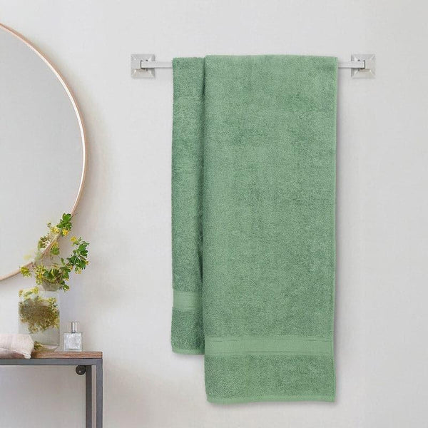 Buy Bath Towels - Zelda Bath Towel (Green) - Set Of Two at Vaaree online