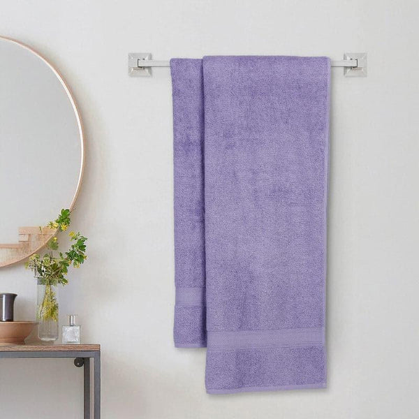 Buy Zelda Bath Towel (Purple) - Set Of Two Bath Towels from Vaaree