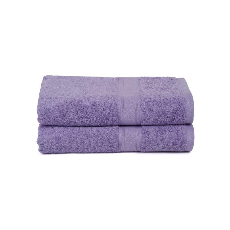 Buy Zelda Bath Towel (Purple) - Set Of Two Bath Towels from Vaaree