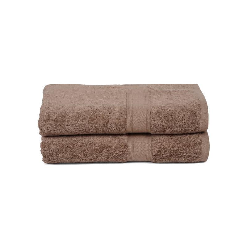 Buy Ziggy Bath Towel (Brown) - Set Of Two Bath Towels from Vaaree