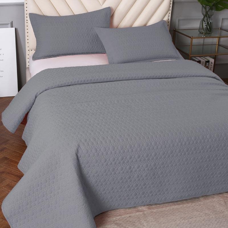 Buy Bloopity Bedcover - Grey Bedcovers from Vaaree