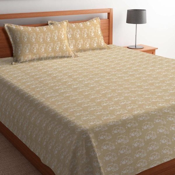 Buy Boo-Moo Bedcover - Yellow Bedcovers from Vaaree