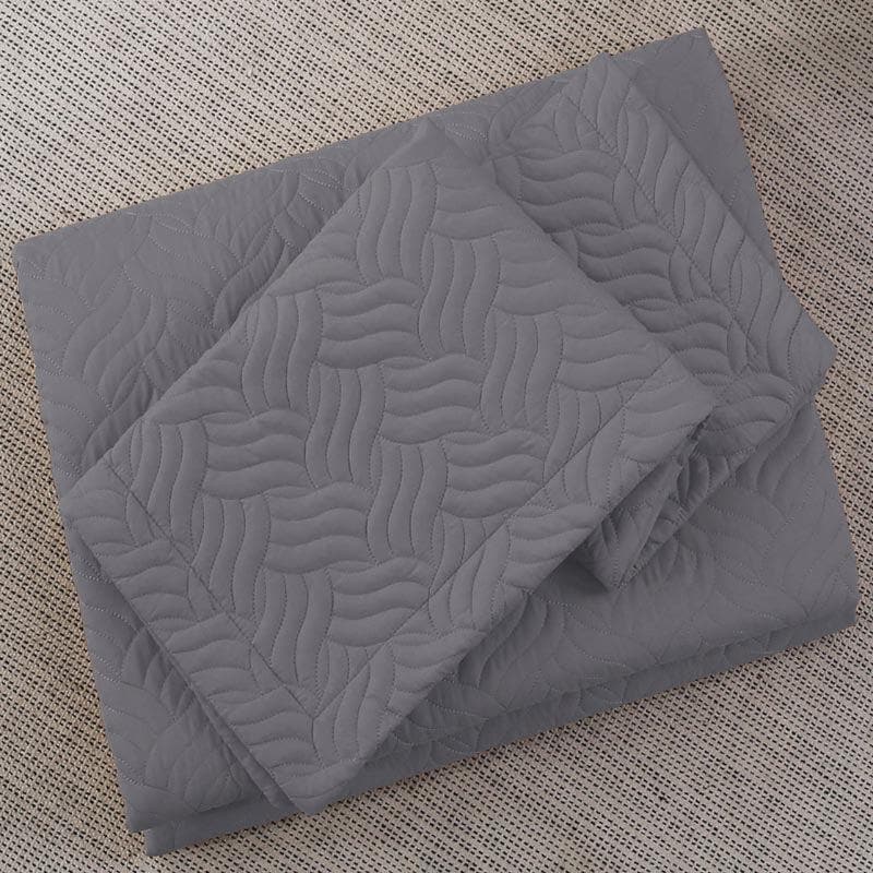 Buy Spirex Bedcover - Grey Bedcovers from Vaaree