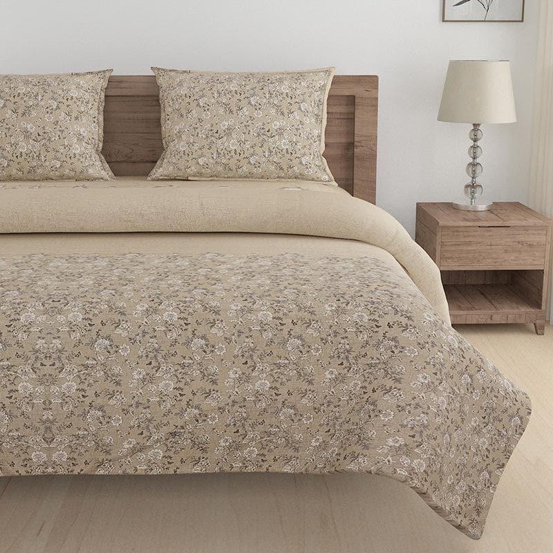 Buy Arza Floral Bedding Set - Beige Bedding Set from Vaaree