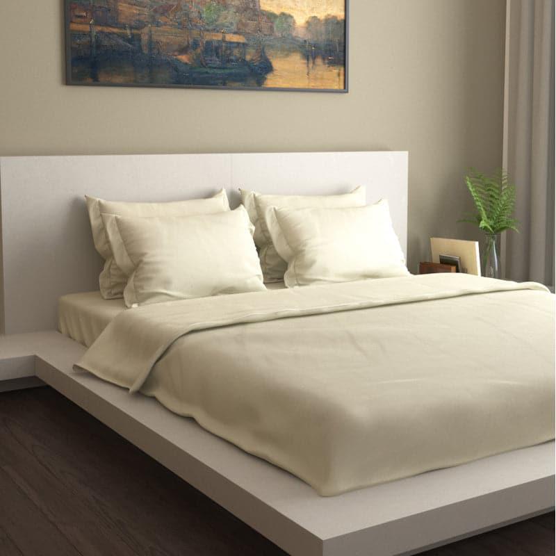 Buy Simply Solids Bedding Set - Ivory Bedding Set from Vaaree