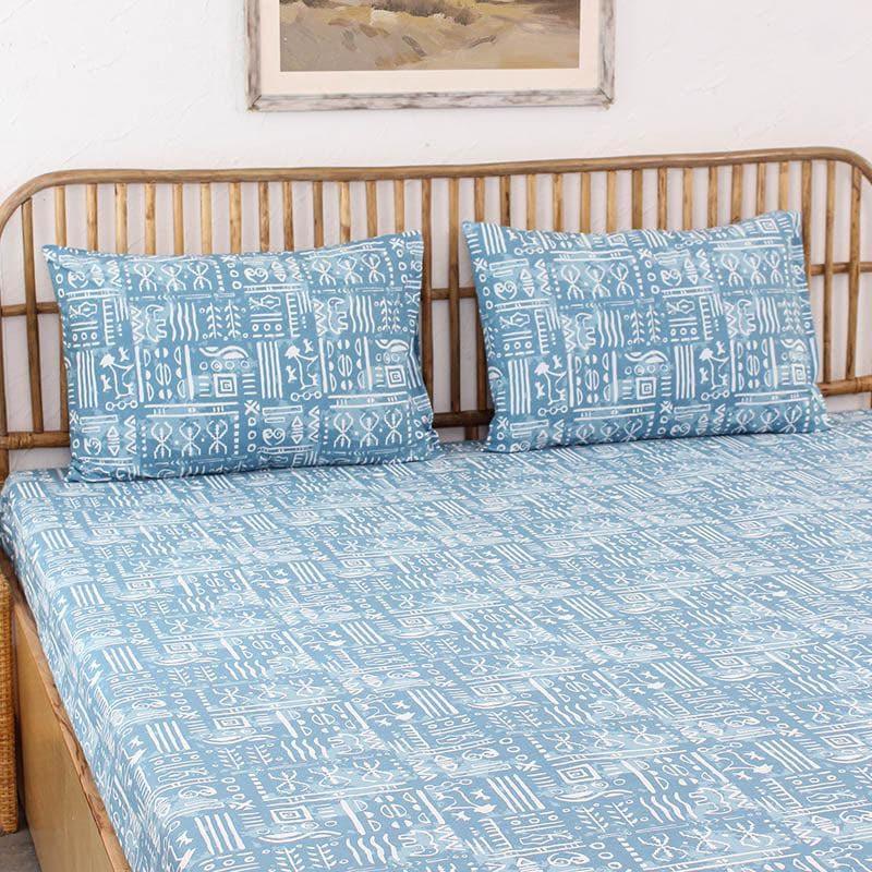 Buy Snuggle Soft Dohar Bedding Set - Blue Bedding Set from Vaaree