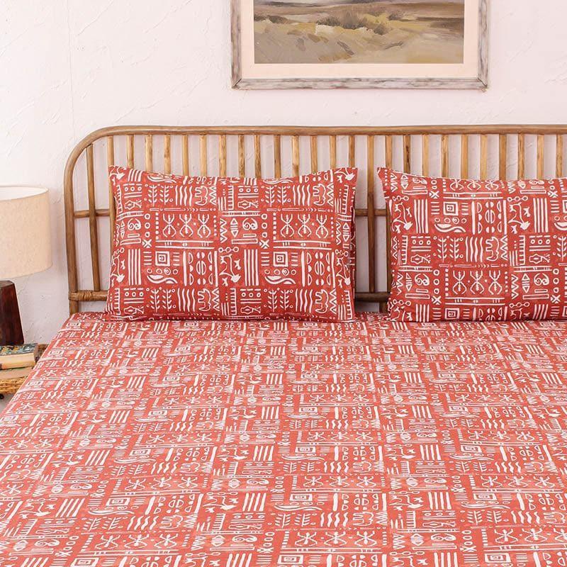 Buy Snuggle Soft Dohar Bedding Set - Red Bedding Set from Vaaree