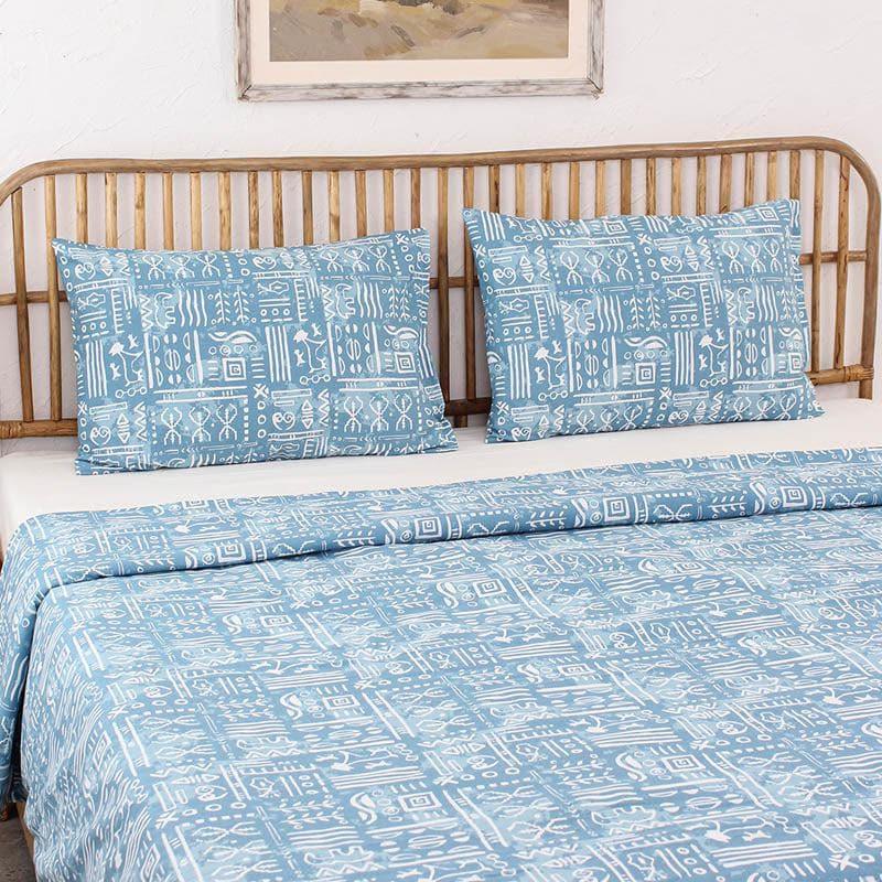 Buy Snuggle Soft Duvet Cover Bedding Set - Blue Bedding Set from Vaaree