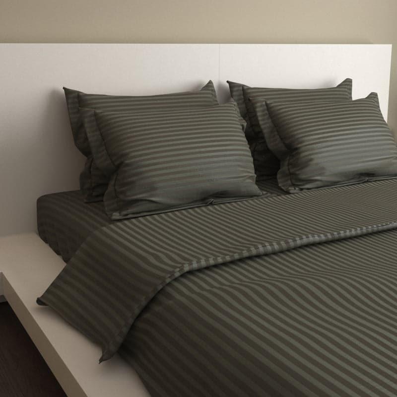 Buy Solid Vibe Bedding Set - Charcoal Bedding Set from Vaaree