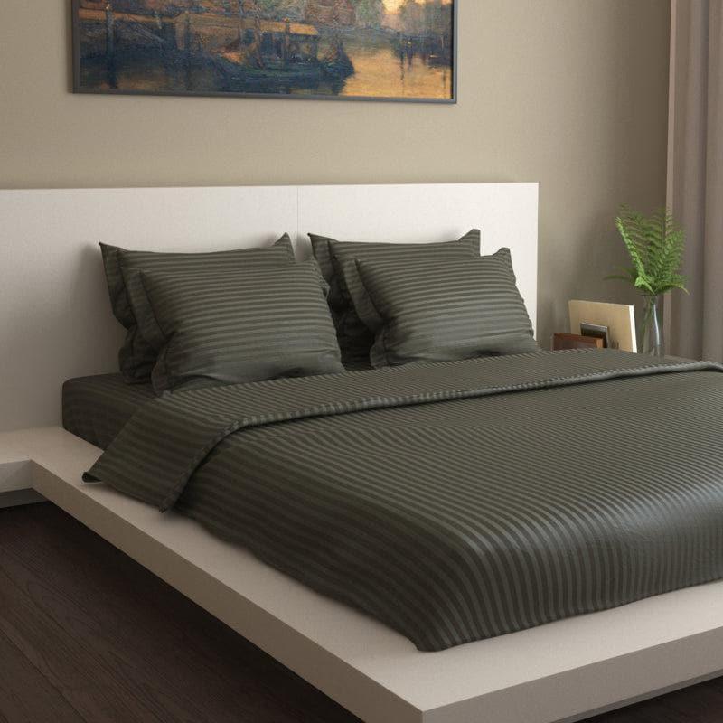 Buy Solid Vibe Bedding Set - Charcoal Bedding Set from Vaaree