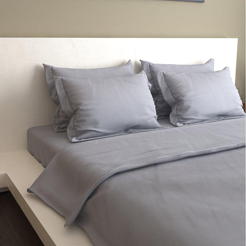 Buy Solid Vibe Bedding Set - Grey Bedding Set from Vaaree