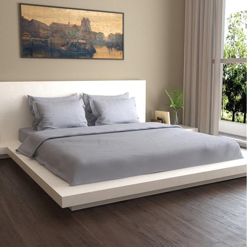 Buy Bedding Set - Solid Vibe Bedding Set - Grey at Vaaree online