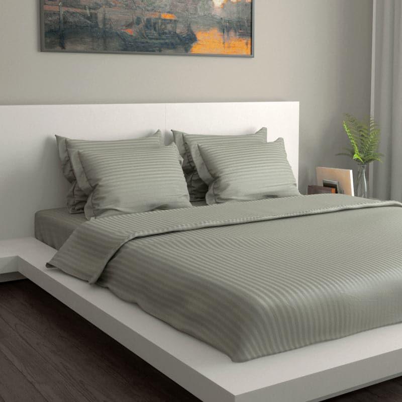 Buy Solid Vibe Bedding Set - Silver Bedding Set from Vaaree