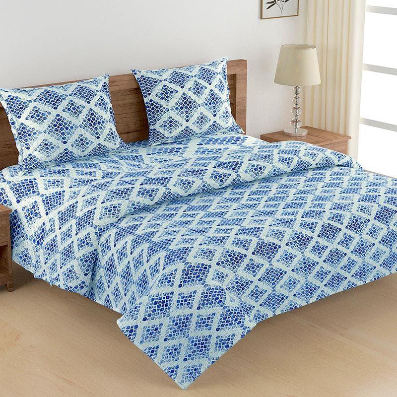 Buy Viola Elegance Bedding Set - Blue Bedding Set from Vaaree