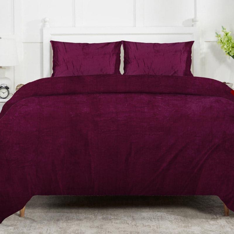 Buy Winterscape Bedding Set - Plum Bedding Set from Vaaree