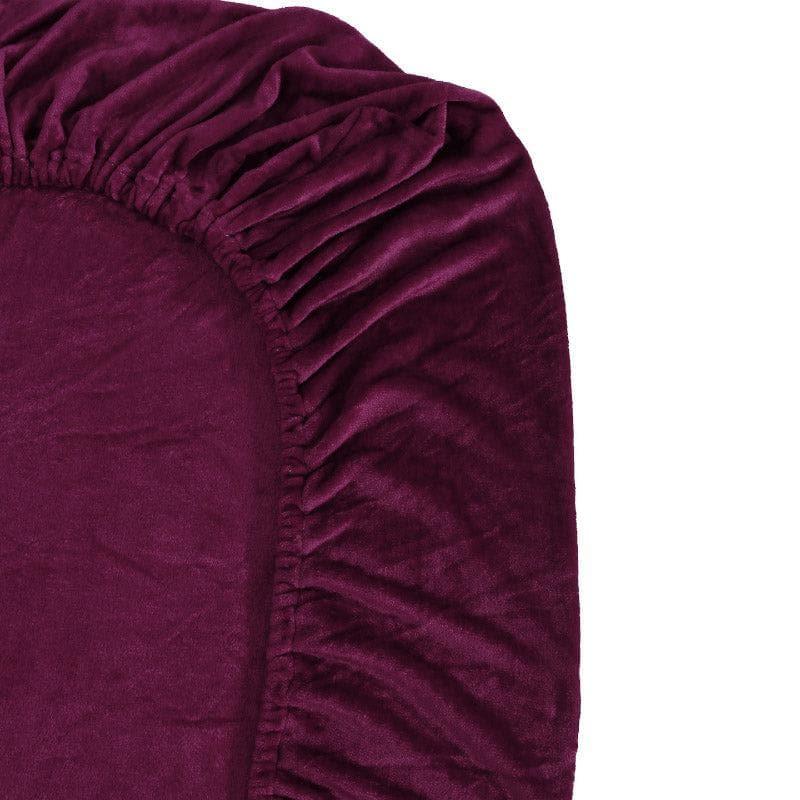 Buy Winterscape Bedding Set - Plum Bedding Set from Vaaree