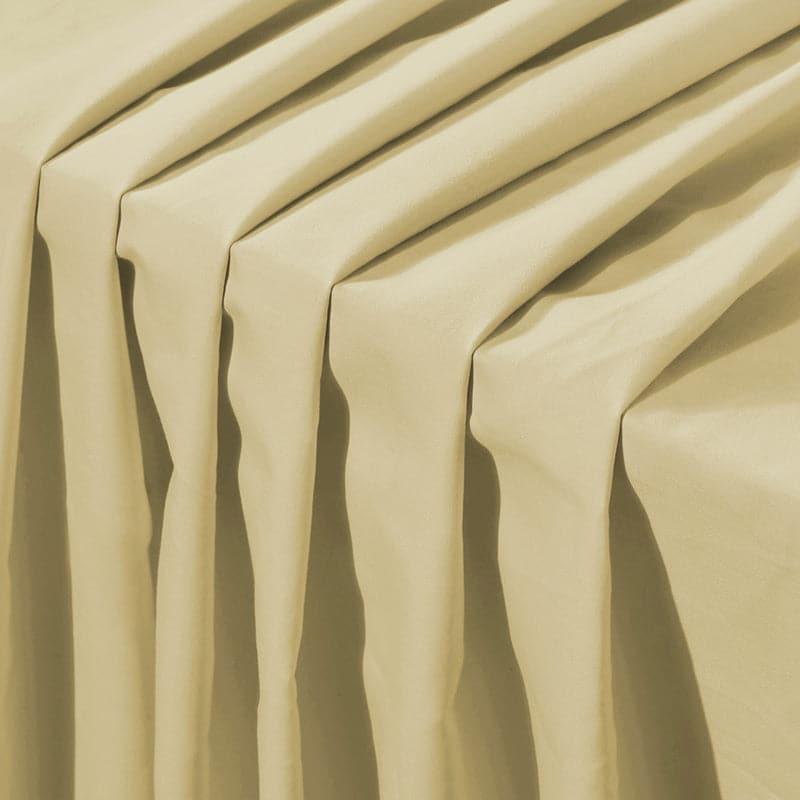 Buy Aiden Solid Bedsheet - Beige Bedsheets from Vaaree