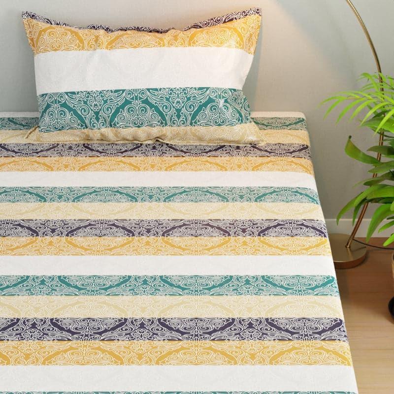 Buy Akcha Striped Bedsheet Bedsheets from Vaaree