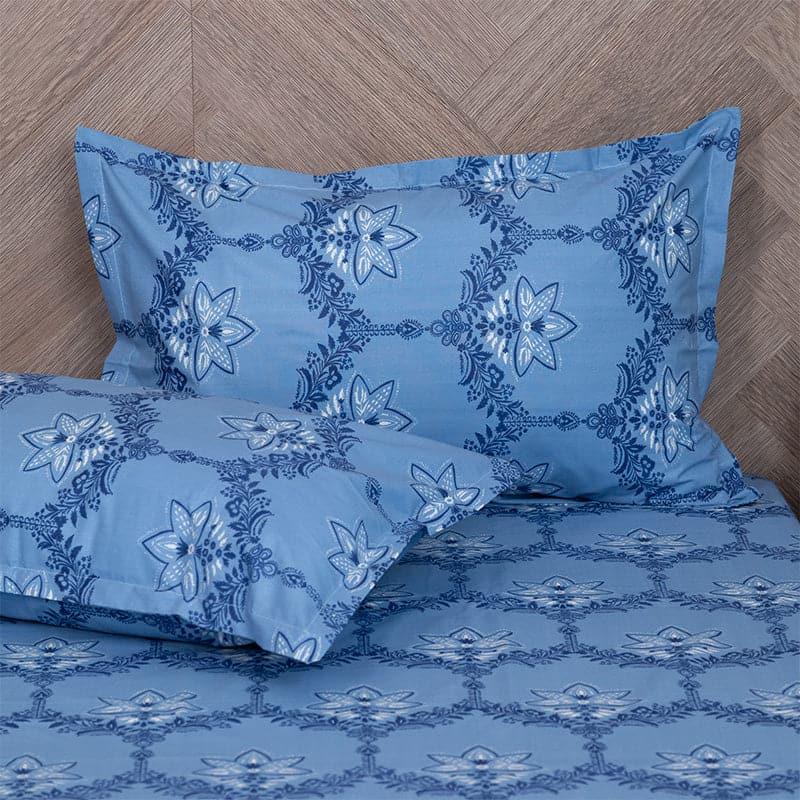 Buy Amora Ethnic Bedsheet - Blue Bedsheets from Vaaree