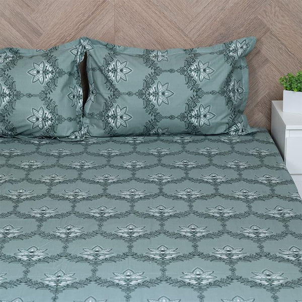 Buy Amora Ethnic Bedsheet - Green Bedsheets from Vaaree