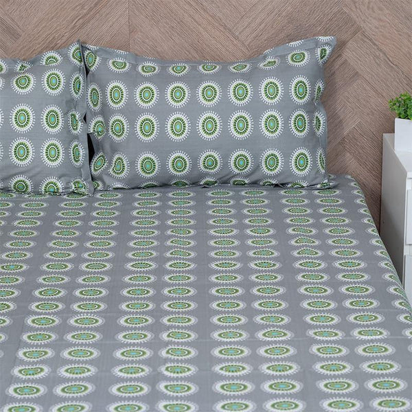 Buy Bijo Ethnic Bedsheet - Grey Bedsheets from Vaaree