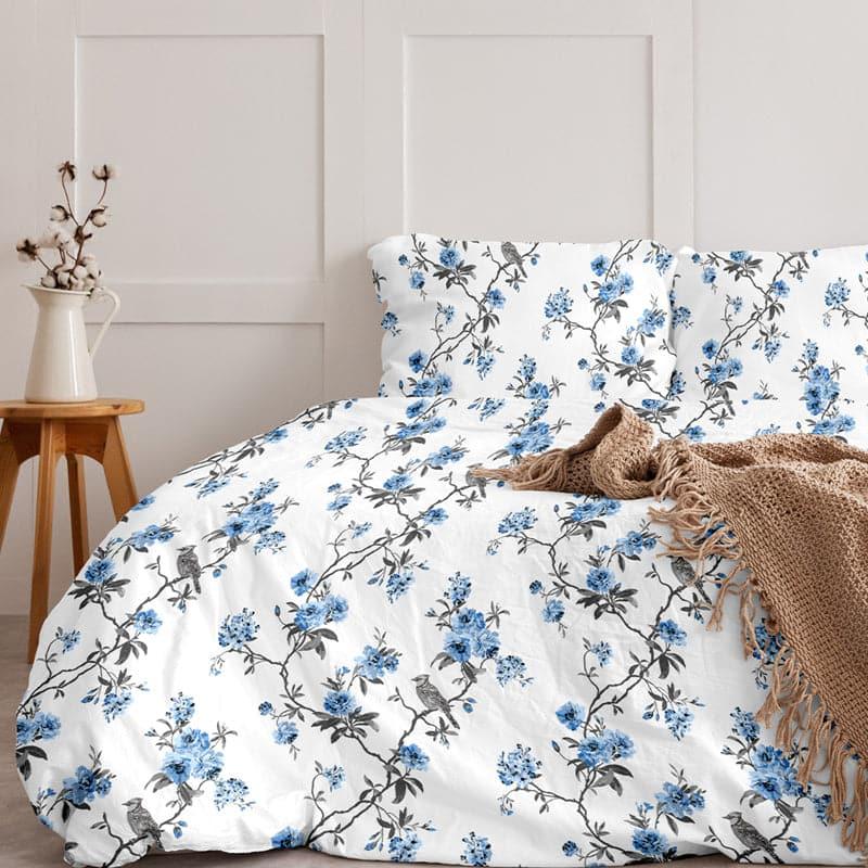 Buy Bedsheet - Cherry Blossom Floral Bedsheet - White at Vaaree online