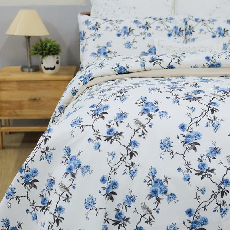 Buy Cherry Blossom Floral Bedsheet - White Bedsheets from Vaaree