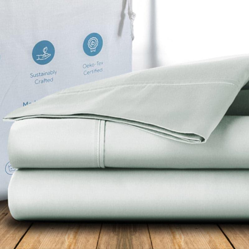 Bedsheets - Freyda Solid Bedsheet - Mint