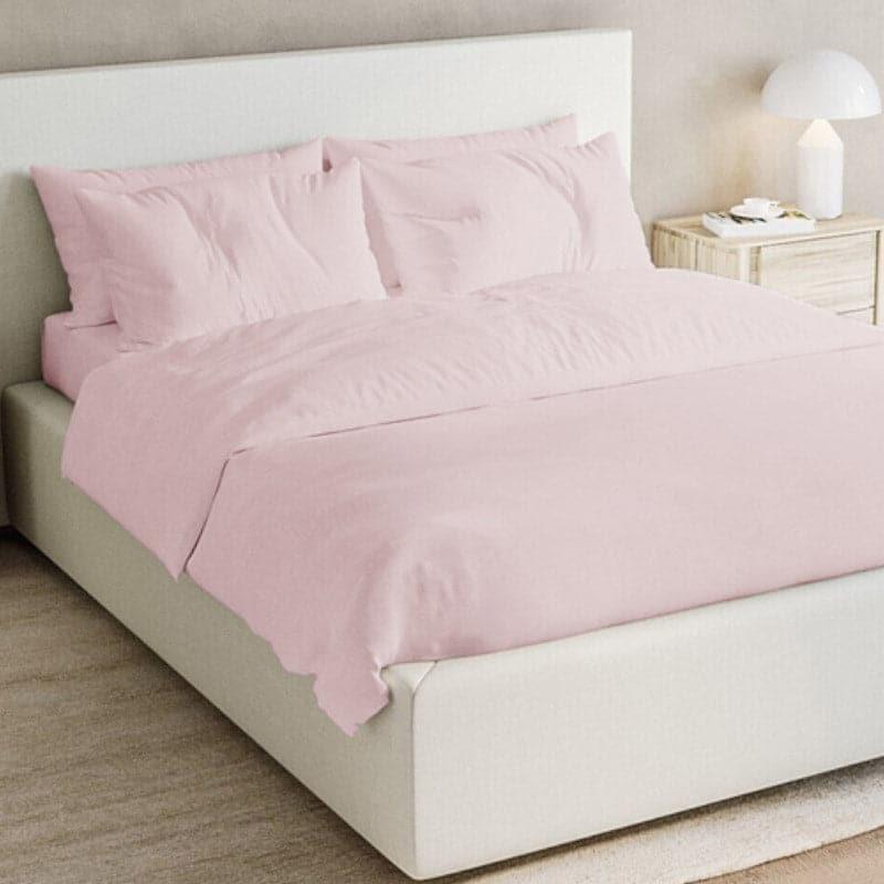 Buy Freyda Solid Bedsheet - Pink Bedsheets from Vaaree