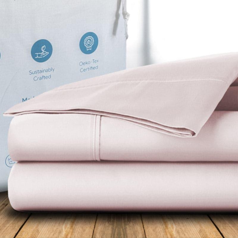 Buy Freyda Solid Bedsheet - Pink Bedsheets from Vaaree