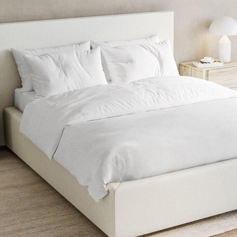 Buy Freyda Solid Bedsheet - White Bedsheets from Vaaree