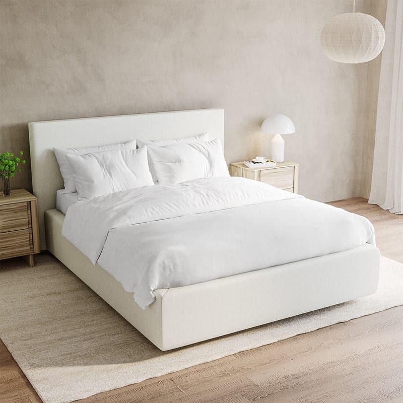 Buy Freyda Solid Bedsheet - White Bedsheets from Vaaree