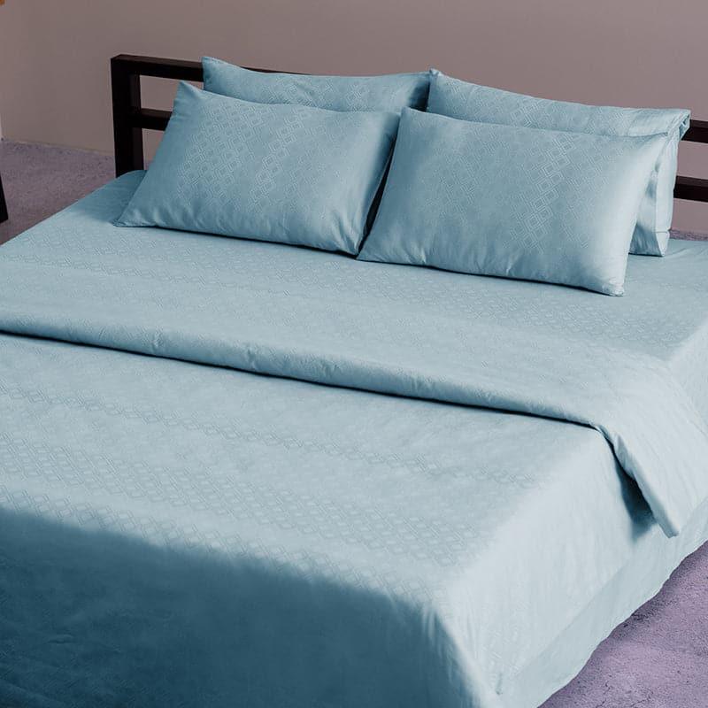 Buy Fruva Floral Bedsheet - Azure Bedsheets from Vaaree