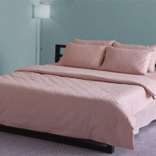 Buy Fruva Floral Bedsheet - Coral Pink Bedsheets from Vaaree