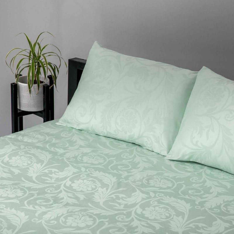 Buy Fruva Floral Bedsheet - Green Bedsheets from Vaaree