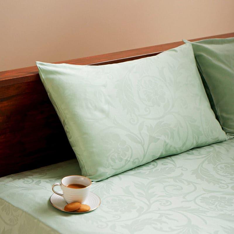 Buy Fruva Floral Bedsheet - Green Bedsheets from Vaaree