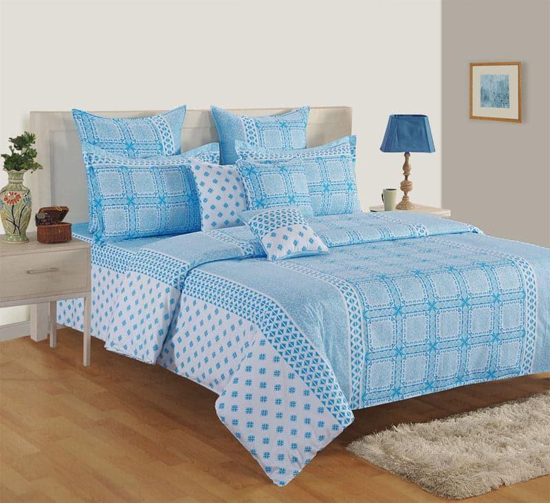 Buy Grid Galo Bedsheet Bedsheets from Vaaree