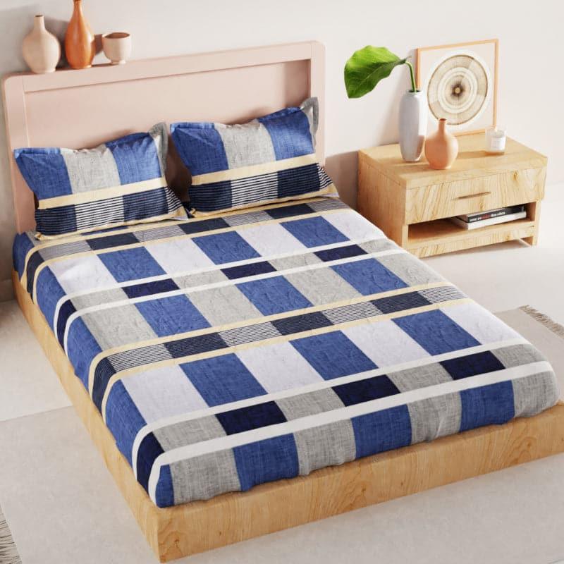 Buy Ibola Checkered Bedsheet Bedsheets from Vaaree