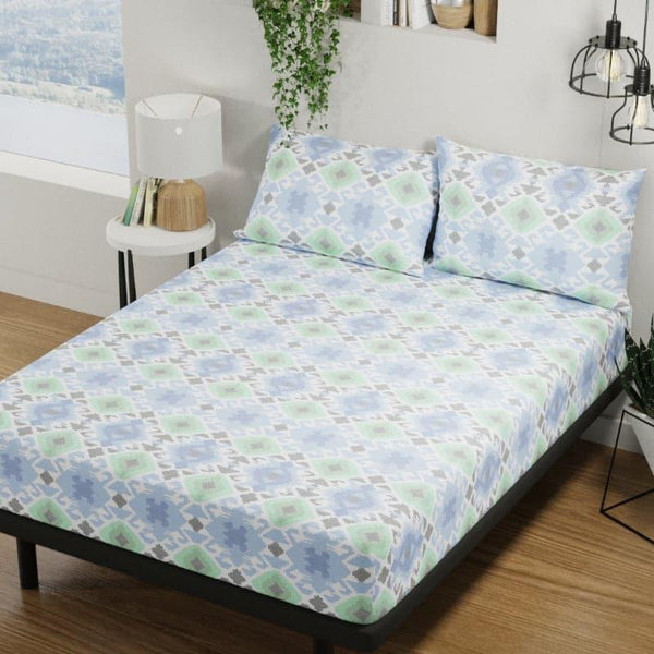 Buy Igora Floral Bedsheet - Blue Bedsheets from Vaaree