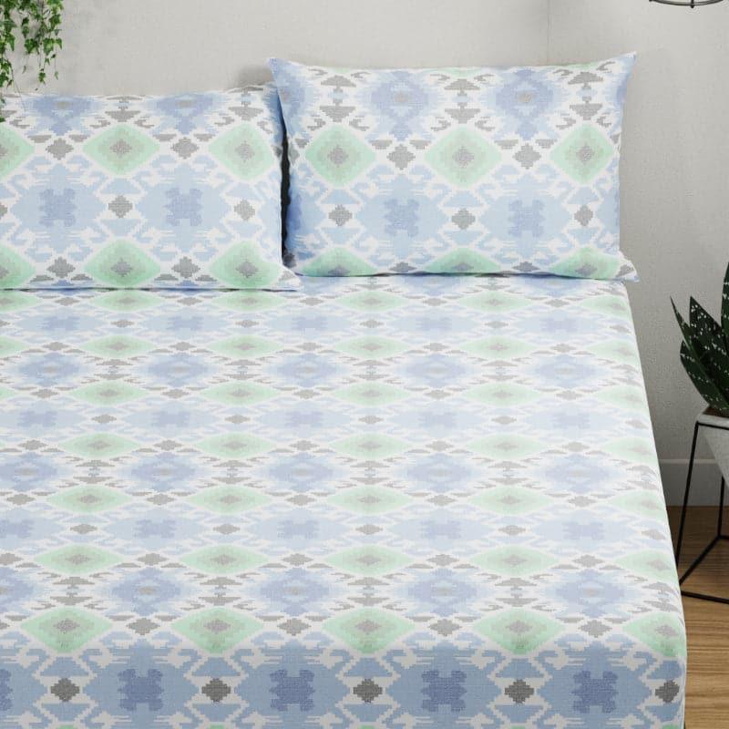 Buy Igora Floral Bedsheet - Blue Bedsheets from Vaaree