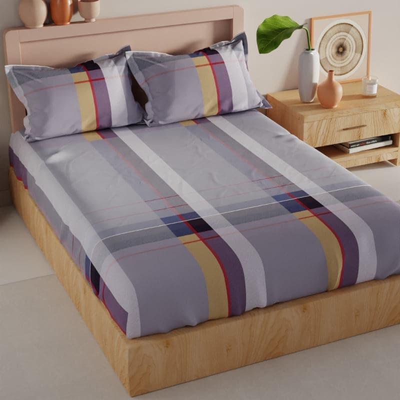 Buy Jipa Striped Bedsheet - Grey Bedsheets from Vaaree