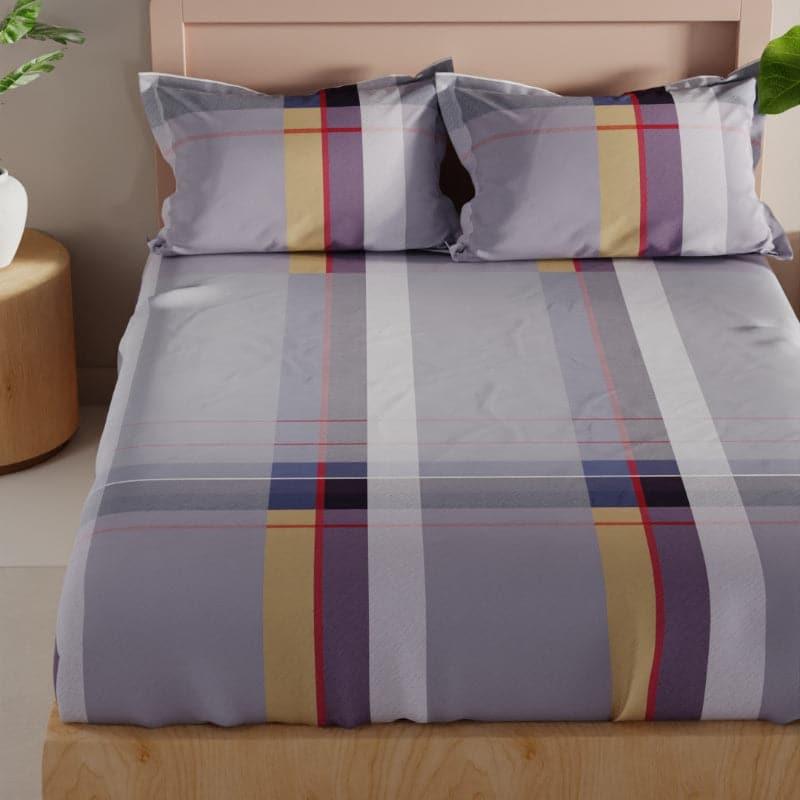 Buy Jipa Striped Bedsheet - Grey Bedsheets from Vaaree