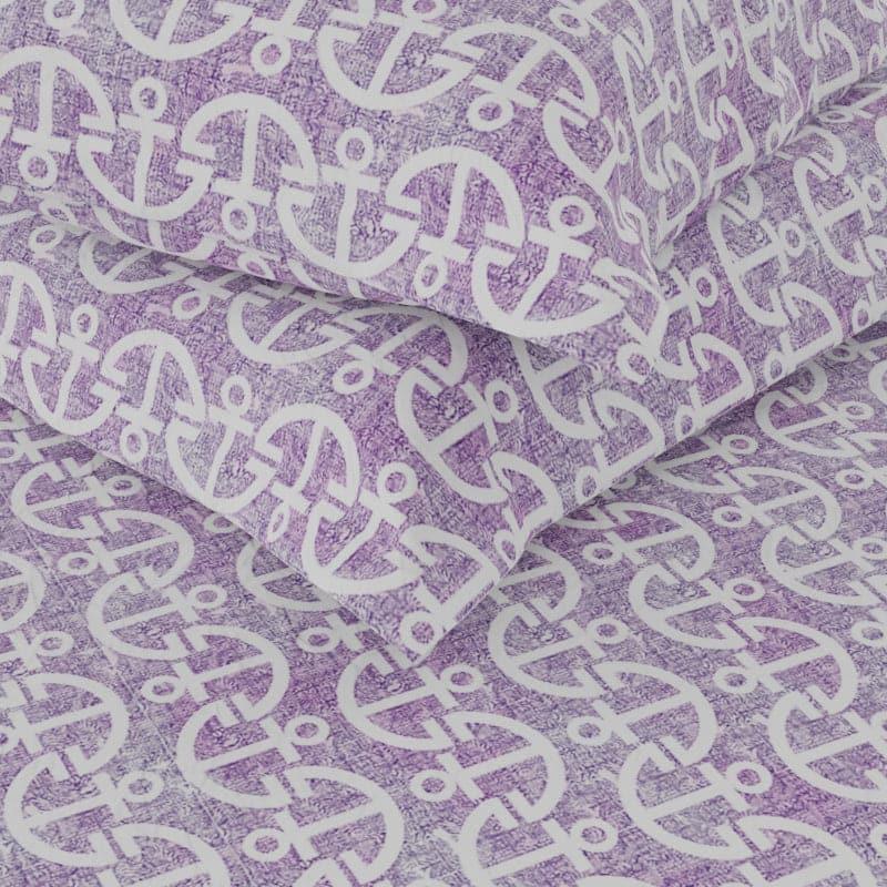 Buy Lorei Flora Bedsheet - Lilac Bedsheets from Vaaree